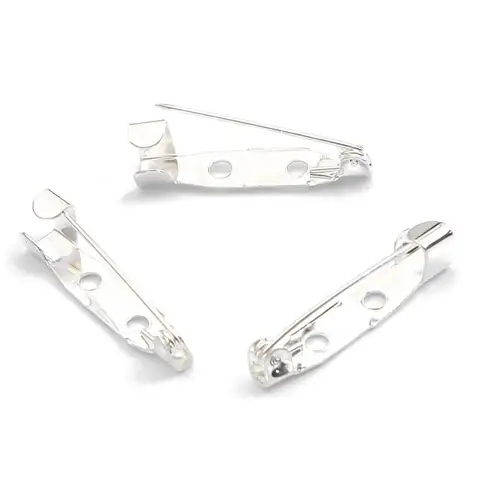 Металлические зажимы для брошей Celadon, 50 шт.