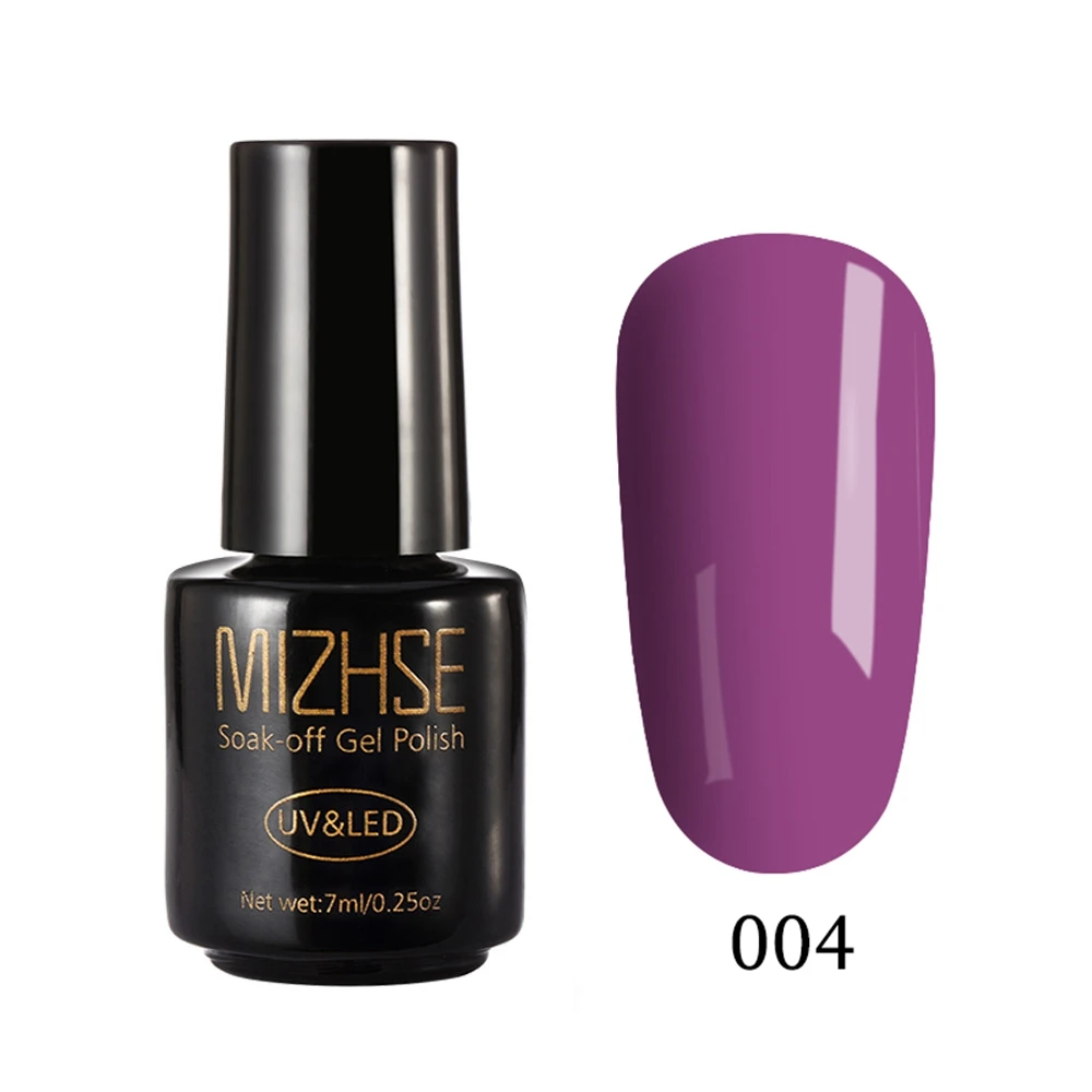 XWZ004 MIZHSE Гель-лак для ногтей 7 мл UV Vernis Полупостоянный праймер верхнее покрытие для маникюра xx цветов гелевое покрытие для ногтей гель-арт - Цвет: XWZ004