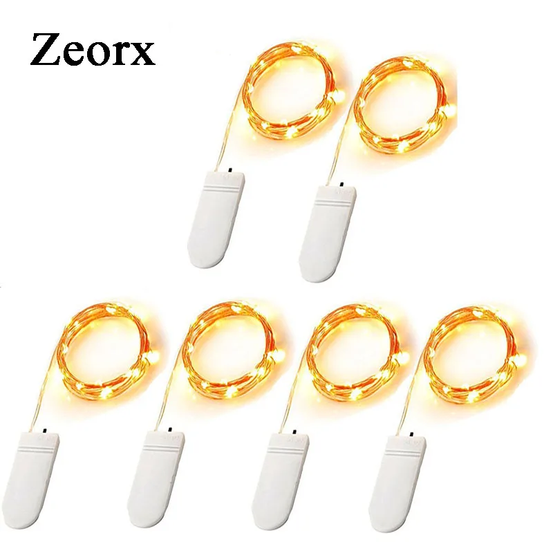 

6Pack LED Fairy Lights Battery Operated String Lights Waterproof Silver Wire for DIY Wedding Party Bedroom Patio Christmas
