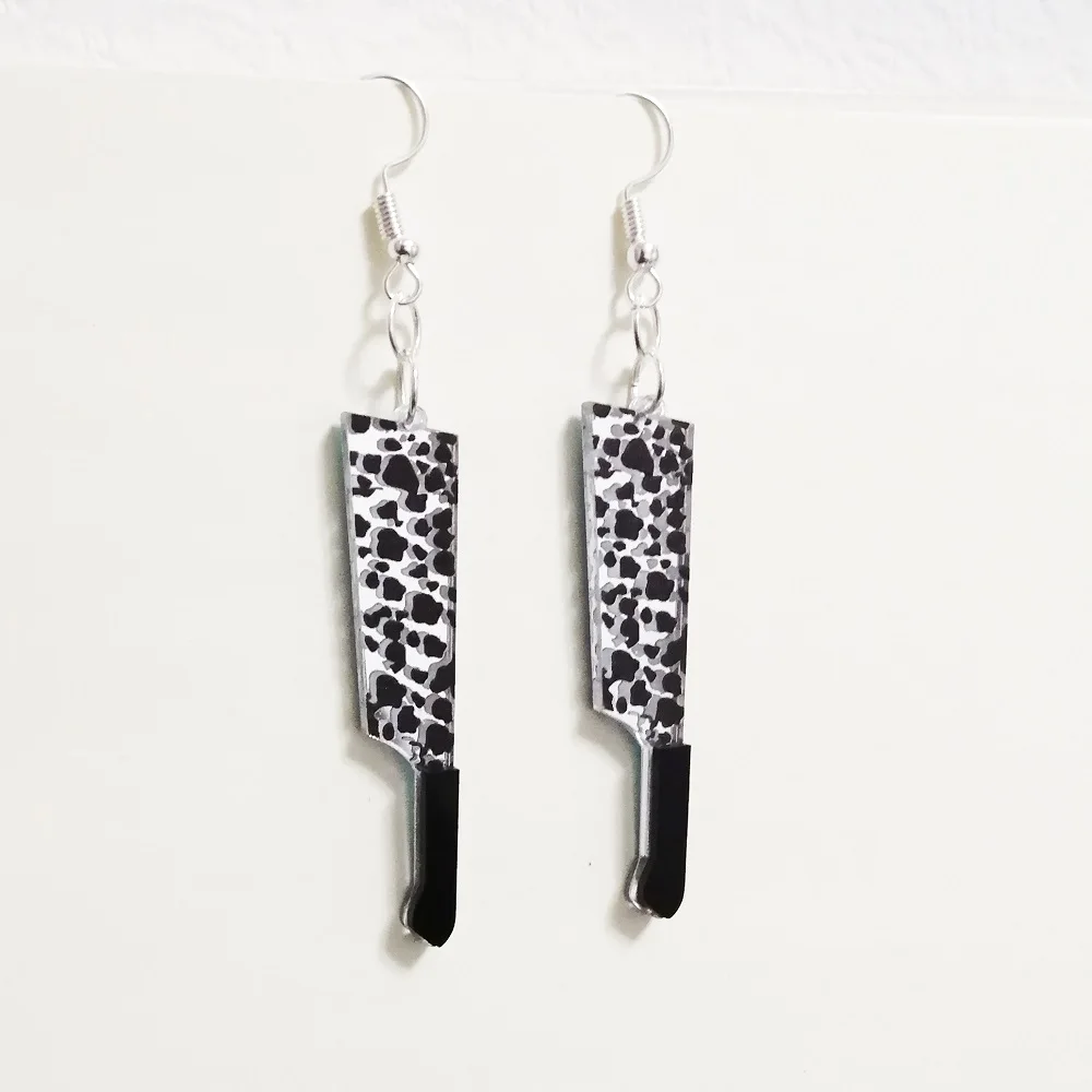 

JujutsuKaisen NanamiKneto Косплей Черный точечный Нож Меч акриловые аниме серьги