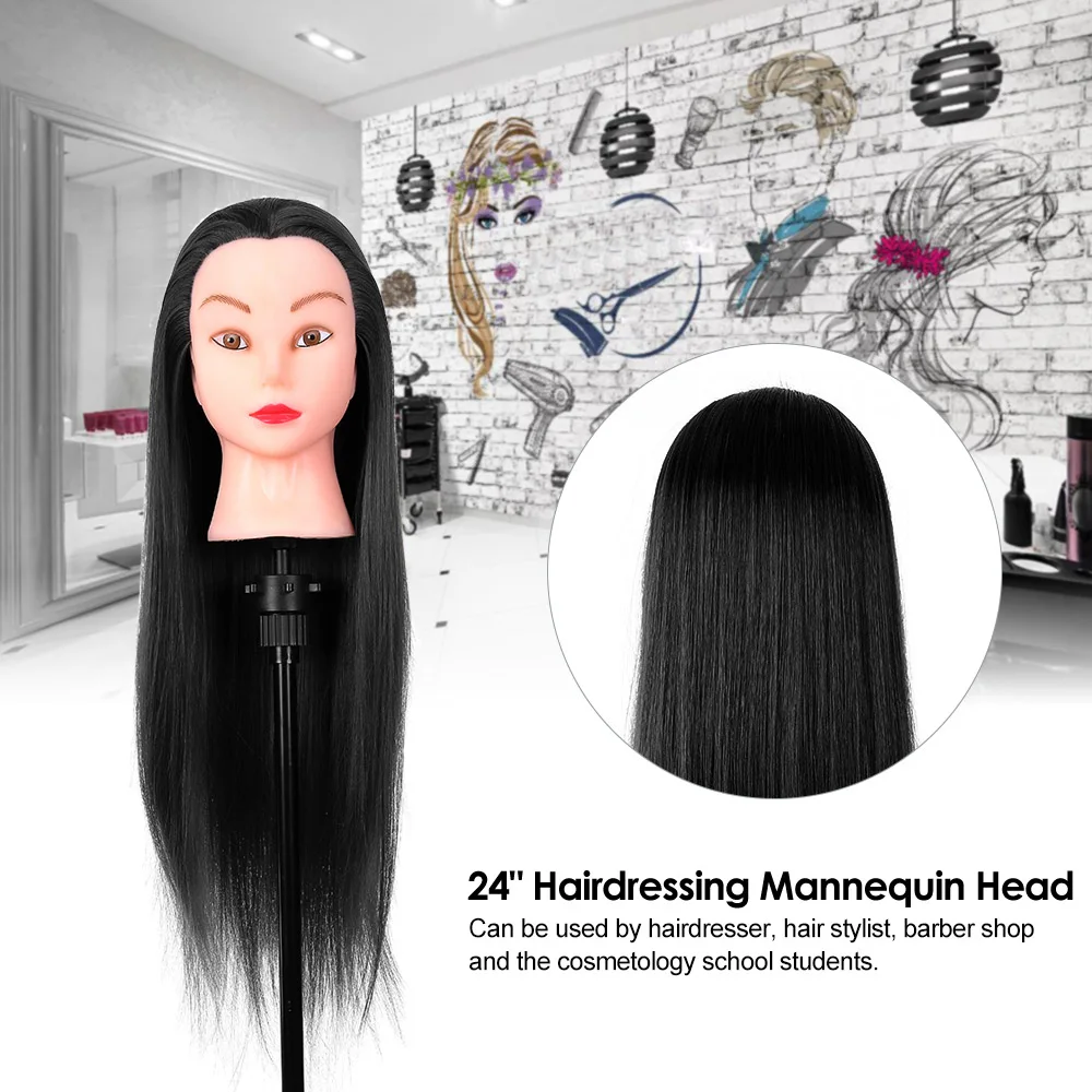 24 &quotманекен головы Парикмахерская Учебные манекены для укладки волос практика