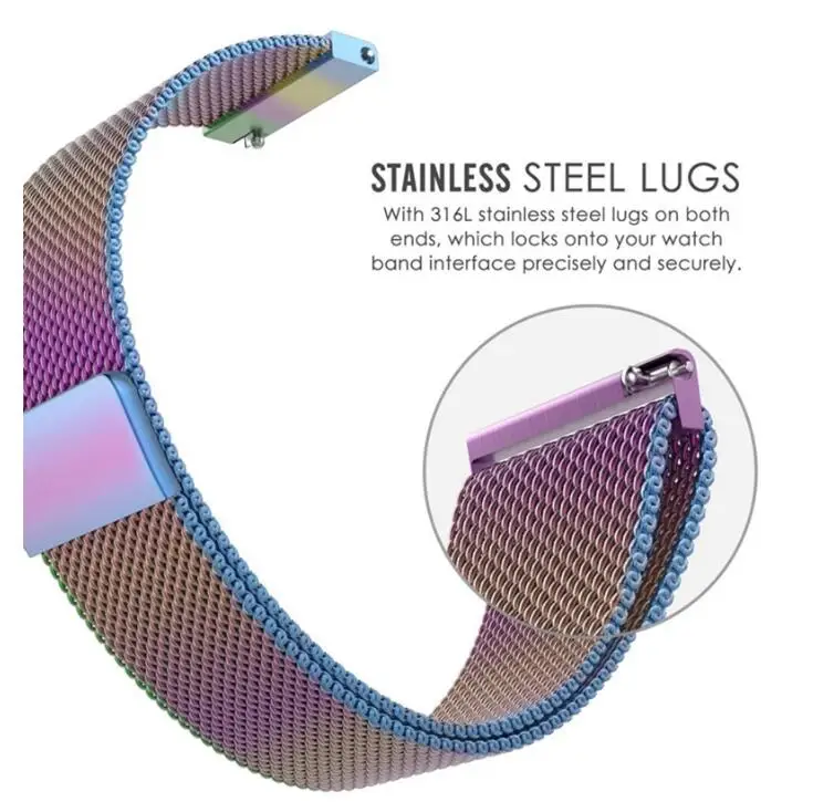 Ремешок из нержавеющей стали для Huawei B5 Watch 1 2 Classic Honor S1 спортивный сменный Браслет