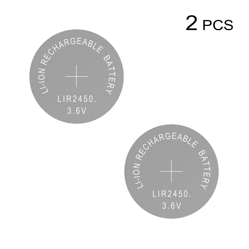 Литий ионная аккумуляторная батарея LIR2450 3 6 В 2 шт литиевая кнопочная монетница LIR