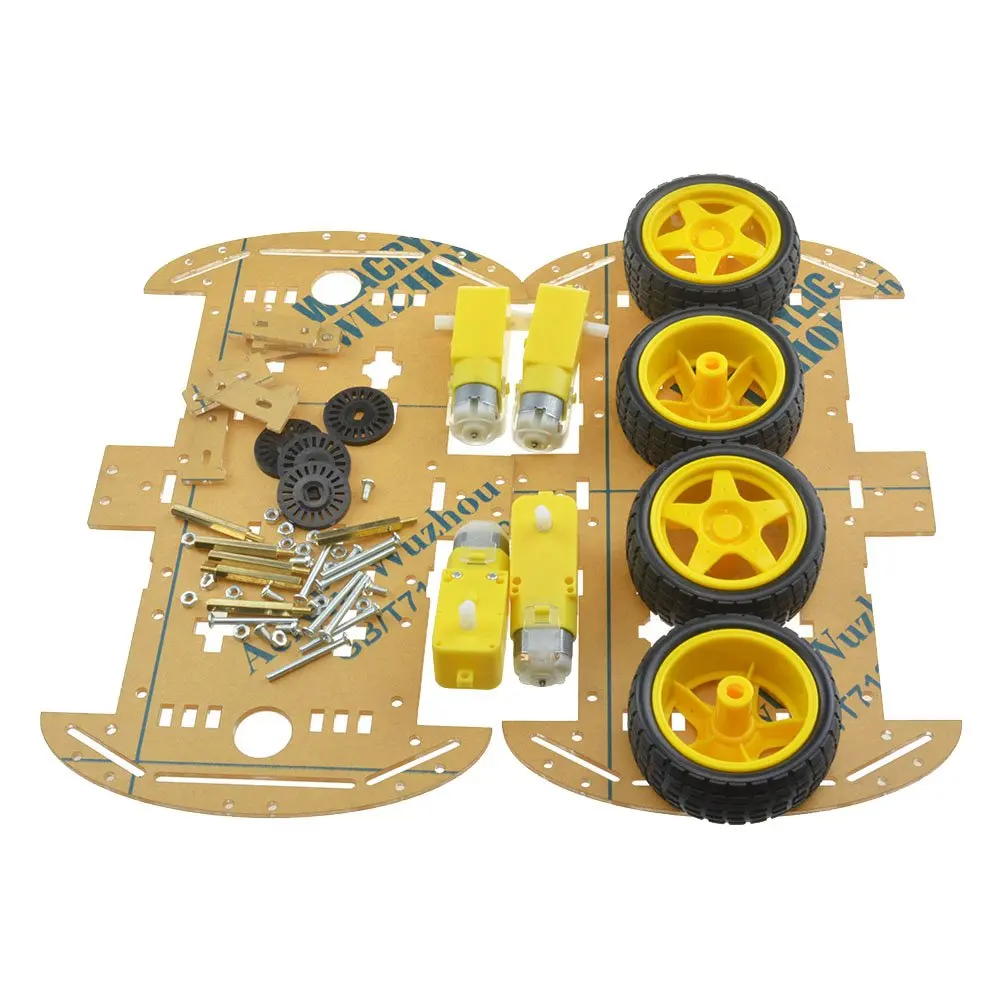 Дешевый 2/4WD робот автомобиль комплект шасси с датчиком скорости для Arduino 51 DIY