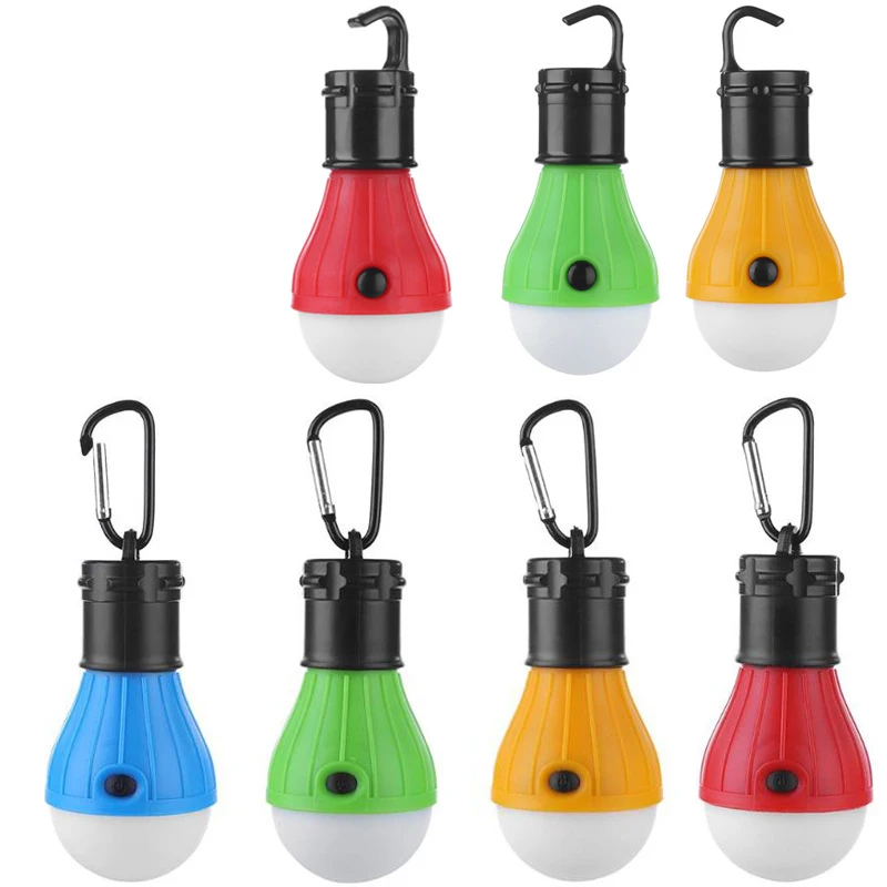 

Mini Portable Lighting Lantern Tent Light LED Bulb Emergency Lamp Waterproof Hanging Hook Flashlight Camping Light Use 3*AAA