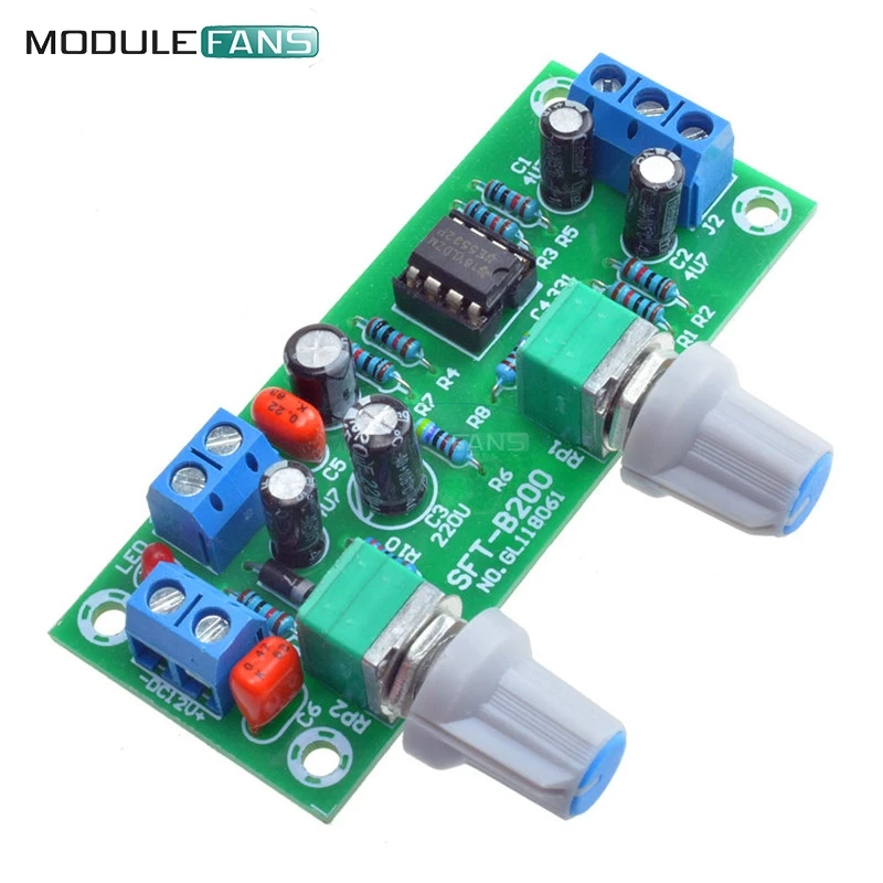 DC 12 V-24 V с низким уровнем фильтром нижних частот NE5532 сабвуфер процесс предусилитель плата электросхема Интегральные схемы
