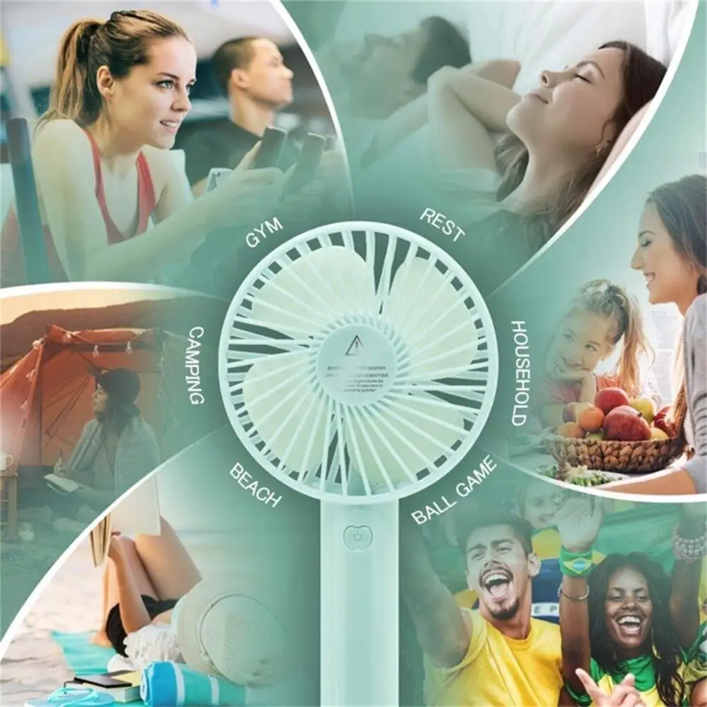 

Handheld Usb Mini Fan Wind Power Ultra-quiet And Convenient Portable Handheld Rechargable Cute Small Cooling Fan Adjustable