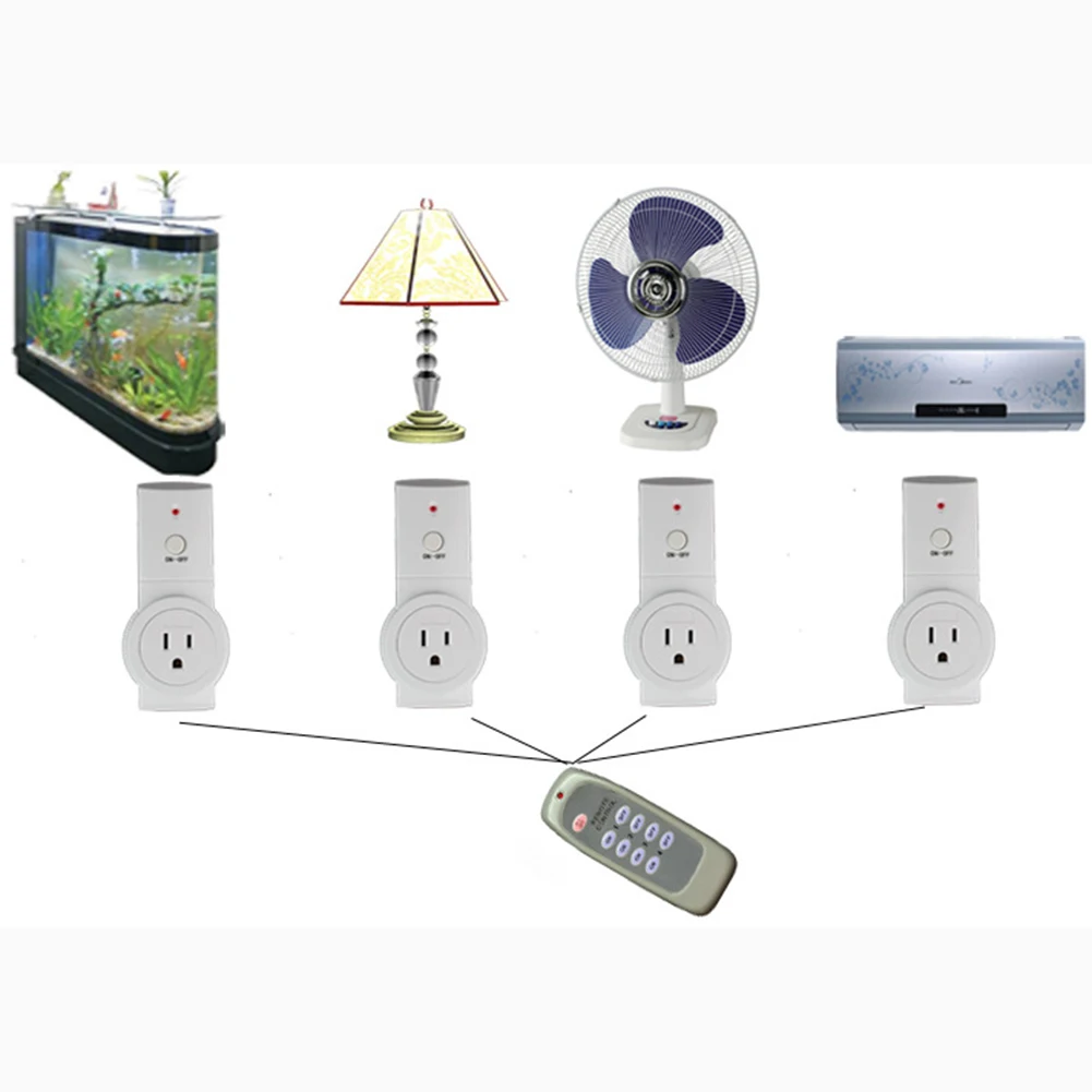Розетка-переключатель Беспроводная с функцией памяти 433 МГц | Электроника