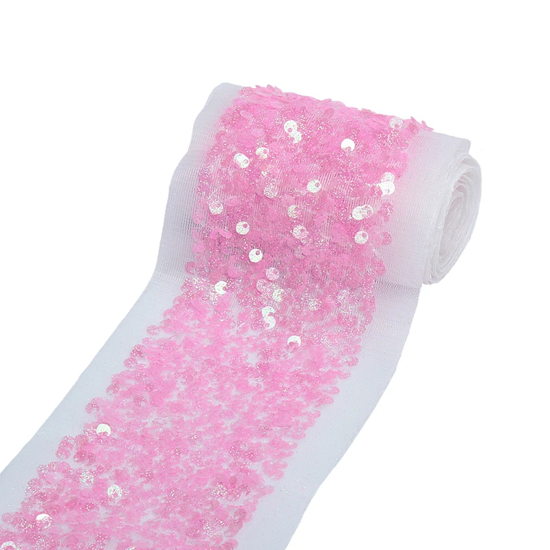 (30 yards/lot) Wholesale price 3 inch sequin hair bows ribbon | Дом и сад