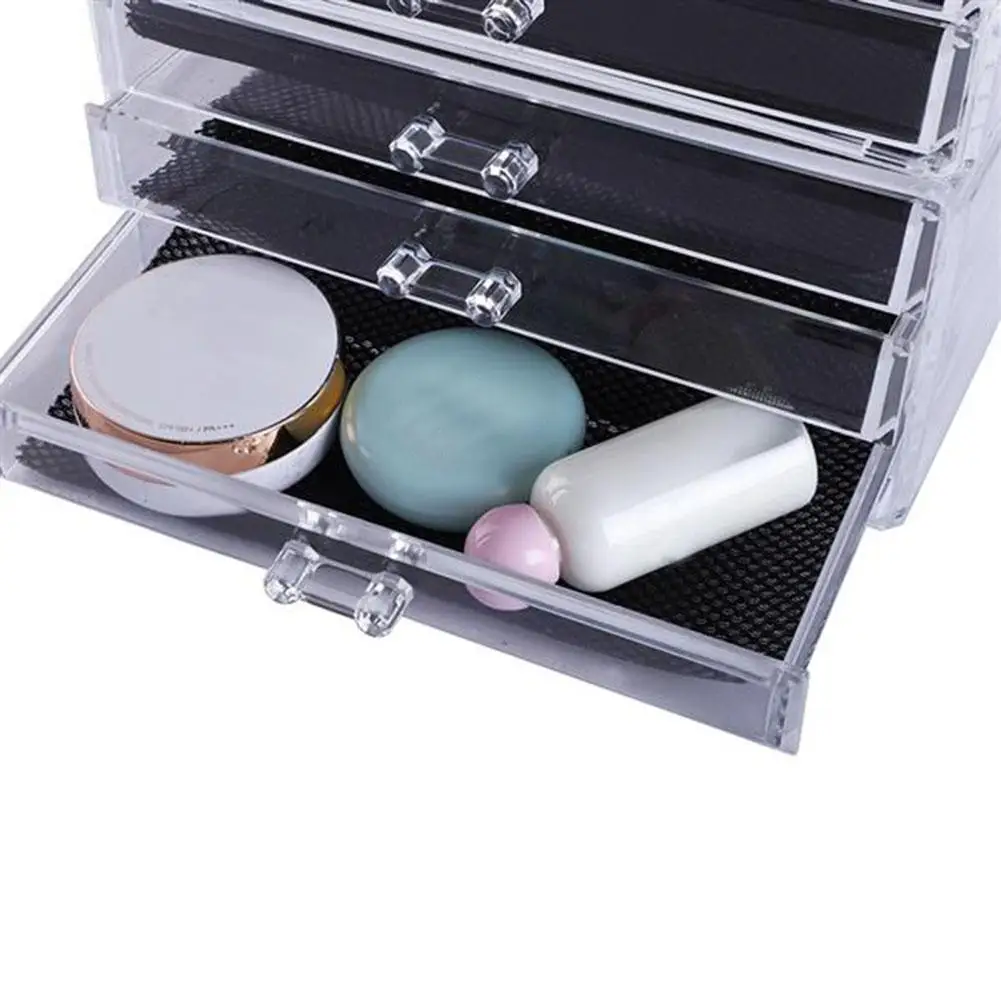 

Saving Space Desktop Makeup Drawer Type Storage Box Case Holder Brush Pen Organizer Rangement Cosmetic Makeup Organizer Drawer