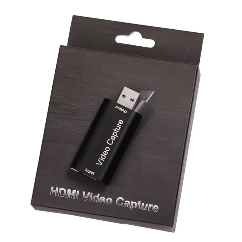 

Mini Video Capture Card USB 2.0 HDMI Video Grabber Record Box For PS4 Game DVD Camcorder HD Camera Recording Live Streaming 2021