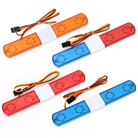 5 modes 113143mm rc police flash led light bar alarming light for 114 110 hsp kyosho traxxas tamiya rc car accessories