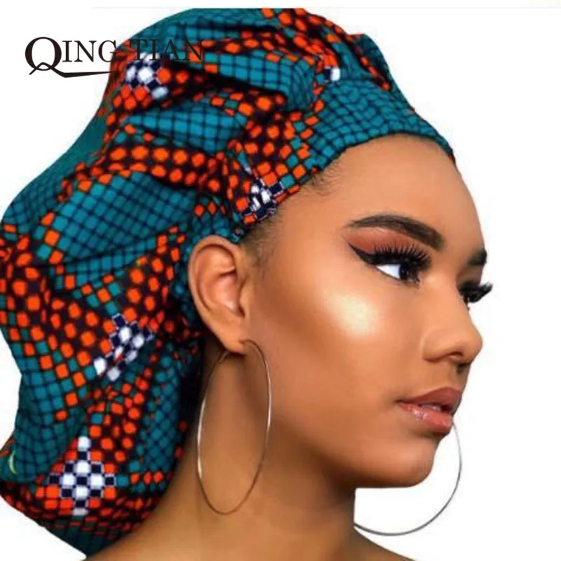 

Women Sleep Bonnet Satin Lining Soft Extra Large Head Wear Ladies Headwrap Hair Care Hat