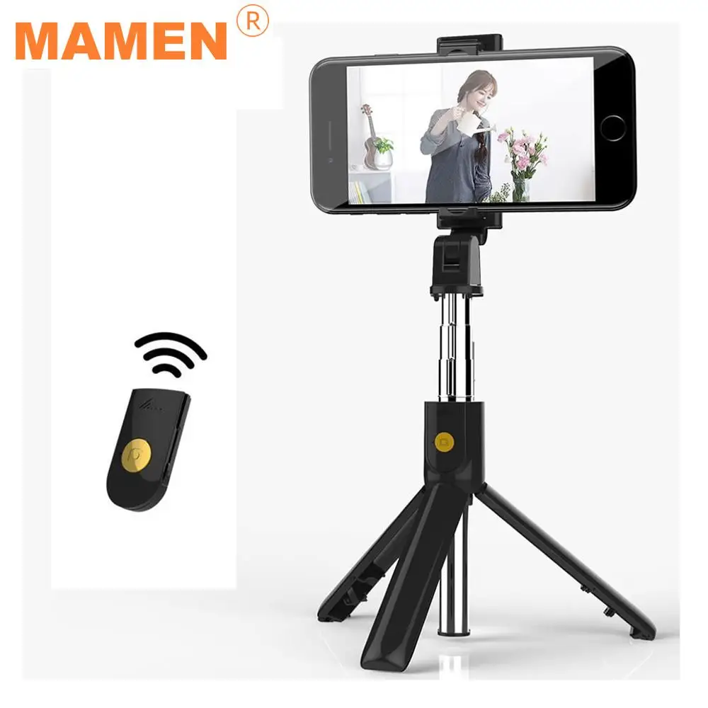 Портативная селфи палка MAMEN 3 в 1 с Bluetooth мини штатив для телефона монопод