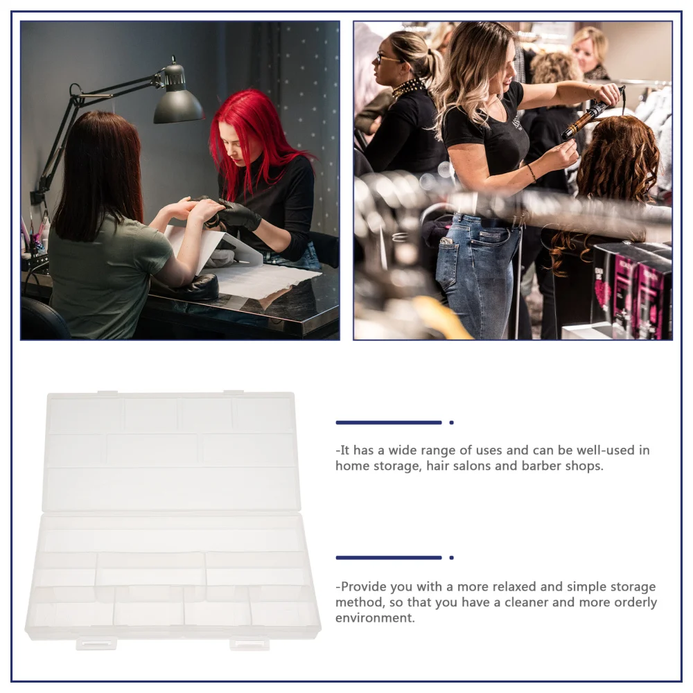 

1Pc Haircut Tool Storage Box Hairdressing Accessory Case for Barbershop