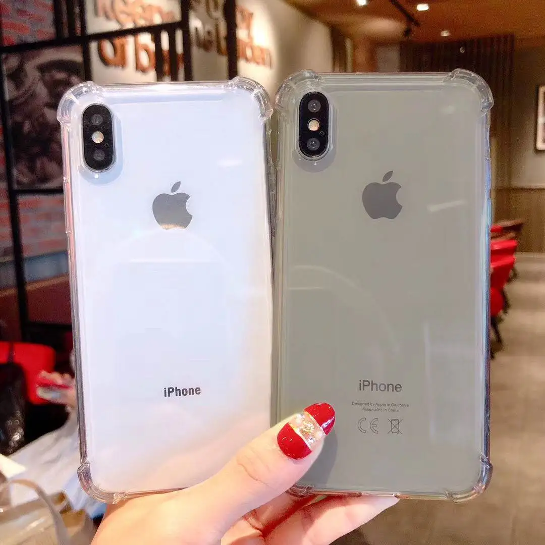 Роскошный противоударный силиконовый чехол для телефона iPhone X 11 XR XS Max 8 7 Plus 6 6S