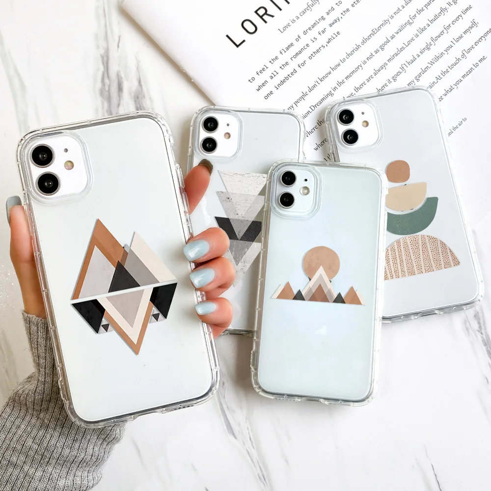 For Iphone 13 Funda Iphone 11 Case Iphone 14 13 Pro Max 12 Mini Coque Iphone 7 8 Plus X XS XR SE 2020 TPU Clear Aesthetics Cover