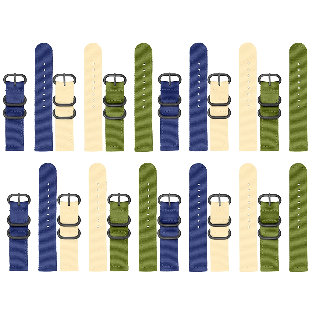 

Nylon Watch Bands For Style Wrist Watch with Stainless Steel Buckle