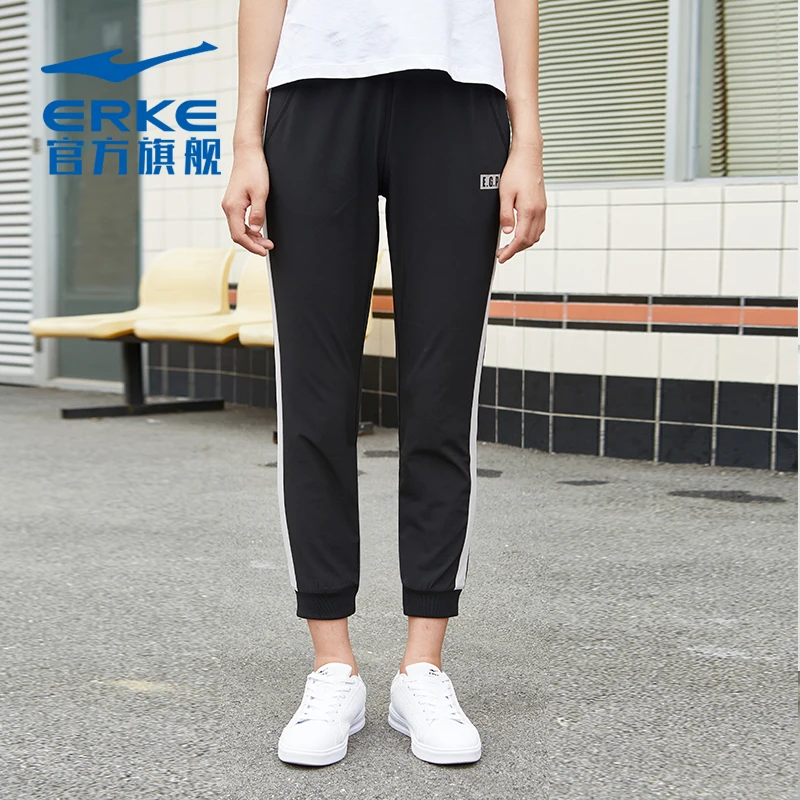 

Erke women's pants 2020 season thin loose casual sports comfortable versatile women's sports Capris