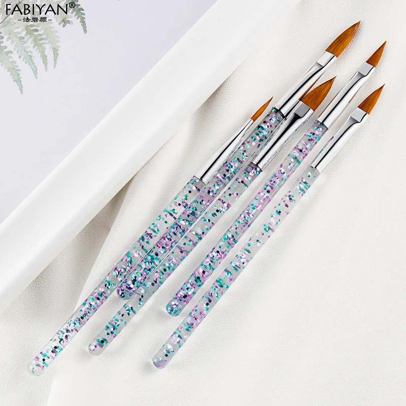 Кисть для рисования акриловыми цветами и УФ-гелем ноготь маникюрный-разные