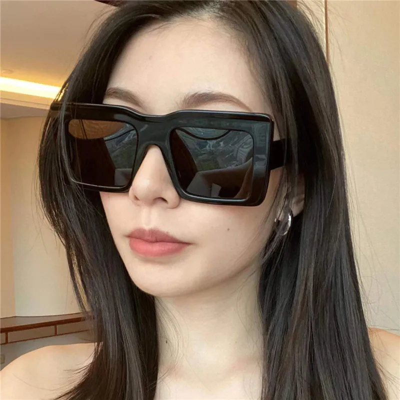 

Big Square Frame Sunglasses Women Brand Designer Eyewear Vintage Plasitc Sun Glasses Female Shades Oculos De Sol