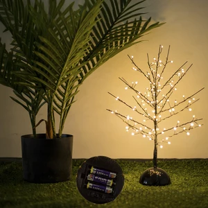 Светодиодная настольная лампа для дерева с медным проводом, гирлянда с батареей, сказочный светильник s, украшение на праздник, Рождество, День Святого Валентина, свадьбу, 114