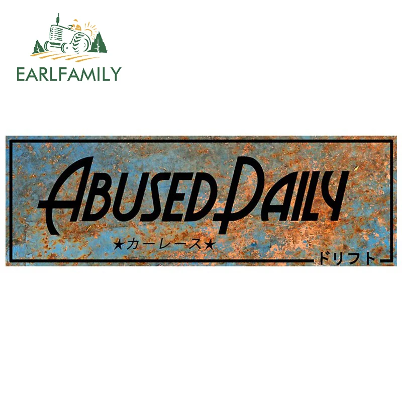 

EARLFAMILY 13 см x 4,3 см для ежедневного злоупотребления автомобиля, автомобильные Стикеры, модные устойчивые к царапинам наклейки, простой Декор ...