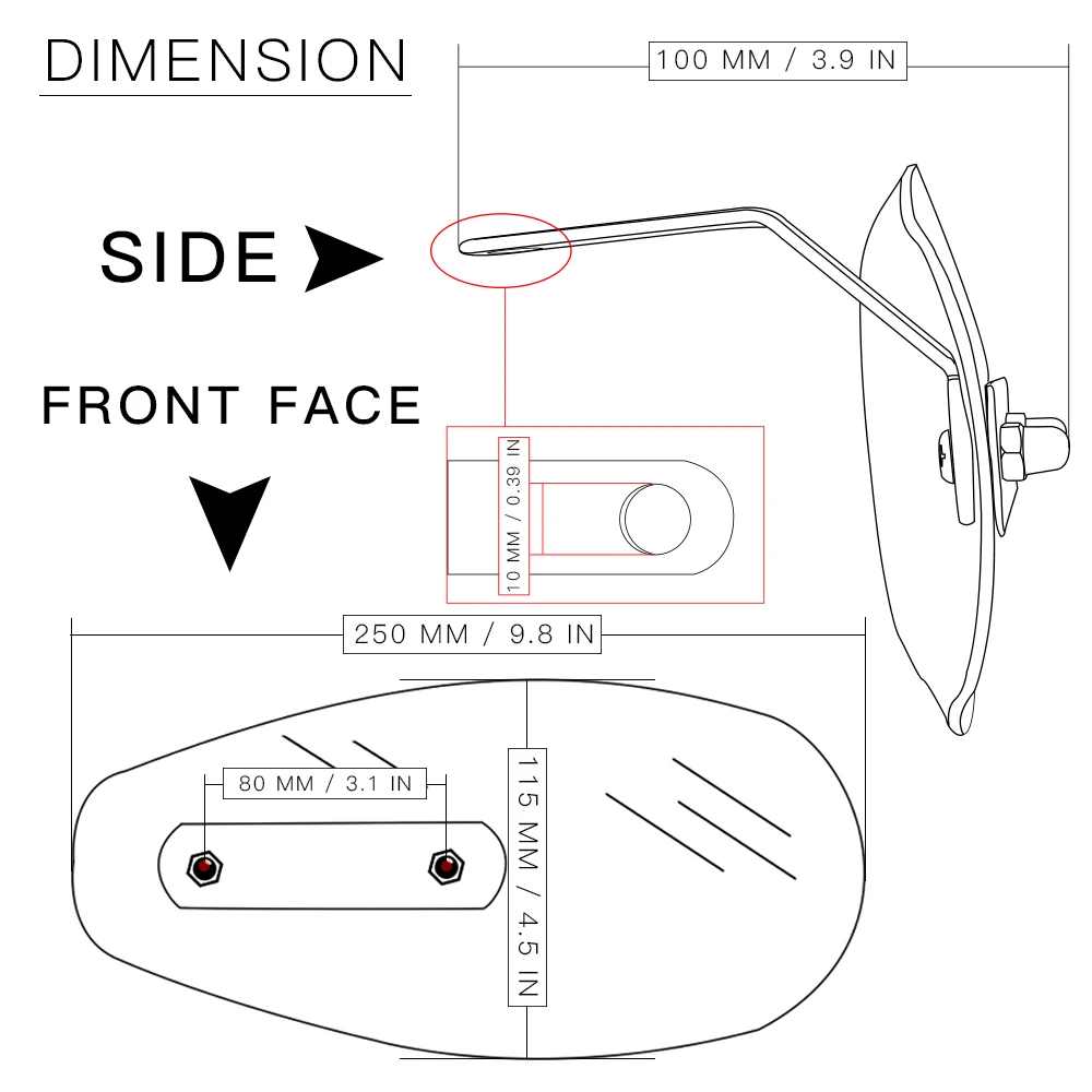 

Motorcycle Hand Guard Wind Deflector Hand Protector Shield Falling Protection For SUZUKI DF200E TS200R GS125E GZ125 DF125E GN