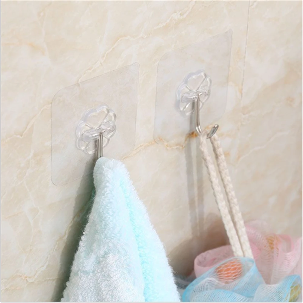 

1pcs Strong Transparent Suction Cup Sucker Wall Hooks Hanger For Kitchen Bathroom Accessories High Quality Hooks Organizer