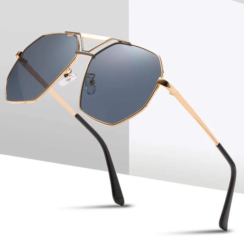 

Square Mens Sunglasses 2020 Brand Designers Metal Frame Black Driving Sun Glasses Women Unisex Summer Style Oculos De Los UV400