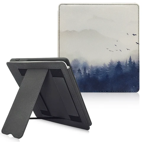 Чехол-подставка Kindle Oasis для нового Kindle Oasis (10-го/9-го поколения, 2019 / 2017) с двумя ремешками для рук/Автоматический Режим сна и пробуждения