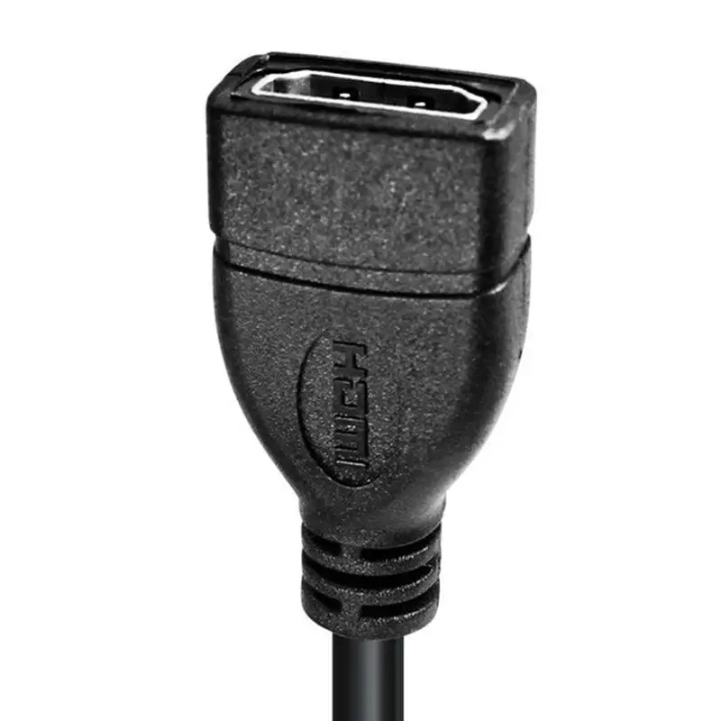 Мини HDMI-совместимый штекер-HDMI-совместимый гнездо адаптер кабель 1080P 15 см
