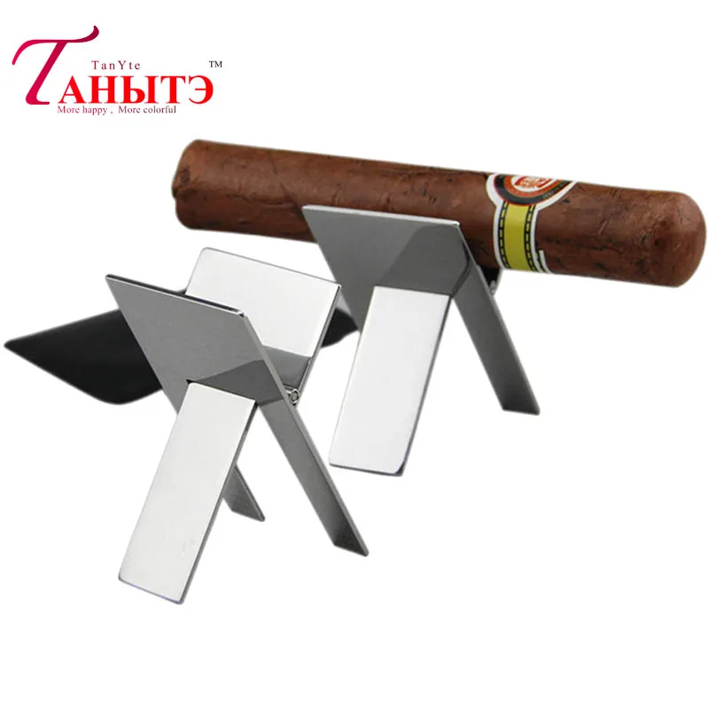 

Cigars Holder Smoking Accessories Foldable Cigar Display Stand Cigarette Support Rack Portable Stainless Steel Cigars Holder