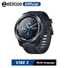 Смарт-часы Zeblaze VIBE 5, фитнес-трекер, влагозащита IP67, пульсометр, долгий срок службы батареи, цветной дисплей, несколько спортивных режимов