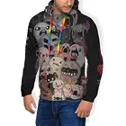 Худи в форме монстра Вязаная толстовка с изображением Исаака, длинный белый пуловер, толстовка, мужские свободные осенние толстовки