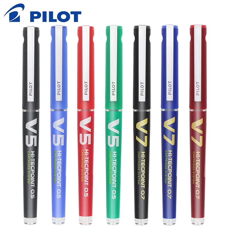 

1pcs PILOT BXC-V5/V7 Straight Liquid Gel Pen 0.5/0.7mm Refillable Ink Signature Examination Needle Pen Large Capacity