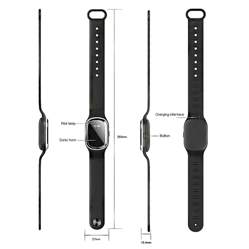 

Ultrasonic Natural Mosquito Repellent Bracelet Waterproof Pest Insect Bugs Anti Mosquito Insect Bracelet Ultrasound Outdoor Kids