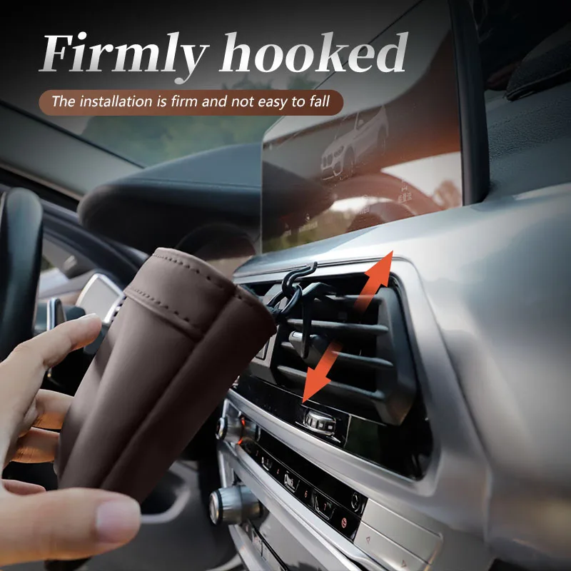 Автомобильная кожаная сумка для хранения подвесная коробка на вентиляционное