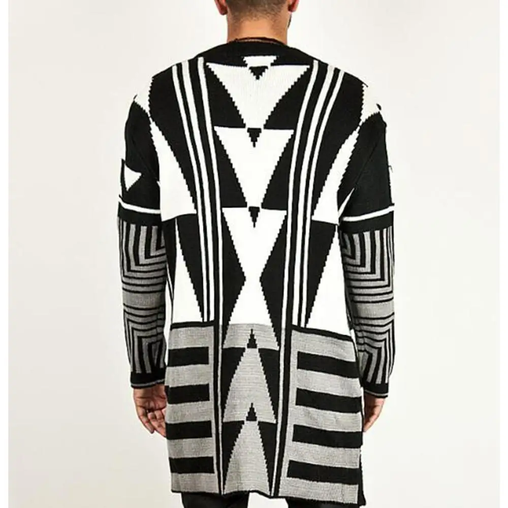 Теплый свитер тонкий с длинными рукавами сплошной цвет обычный одежда | Мужская