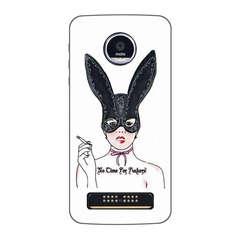 Резиновый чехол для телефона Motorola Moto Z3 Play 6 01 дюйма с рисунком Z3Play Wolf Rose | Мобильные