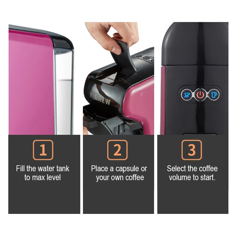 Капсульная кофемашина HiBREW 3 в 1 эспрессо капсула Dolce gusto nespresso молотый кофе kcup