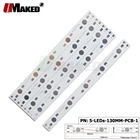 Светодиодный PCB 130 мм алюминиевая пластина 135 Вт высокой мощности Светодиодный s instal светодиодный светильник теплоотвода для Гидропоника; Аквариум, лампа для выращивания трубок DIY