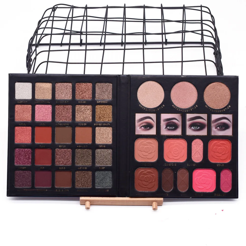 Тени для век макияж Палитра косметические тени Румяна Блеск губ Пудра матовый