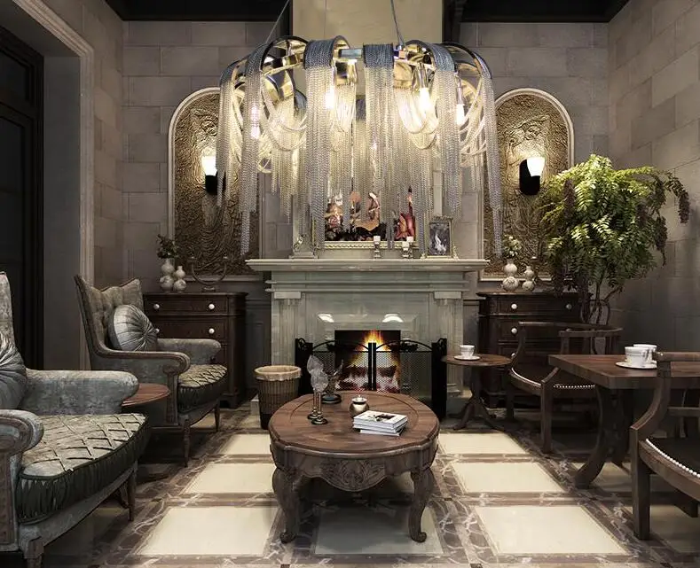 

Chandeliers Luxury Light Design LED Aluminum Hot New Can Be Customized D650mm Gold/silver Led Lamp LED Bulbs Semiflush Mount AC