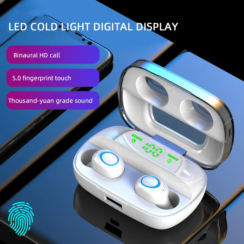 YPAY S11, 3500 мА/ч, внешний аккумулятор, наушники, Bluetooth, беспроводные, спорт, Inear, TWS, игровая гарнитура, шум, наушники с сенсорной кнопкой