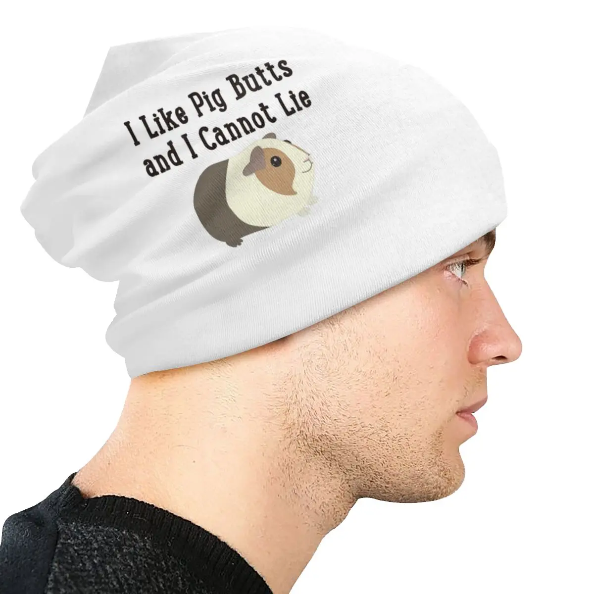 Свинья пуговицы шляпы головные уборы вязаные шапки готические осенне-зимние