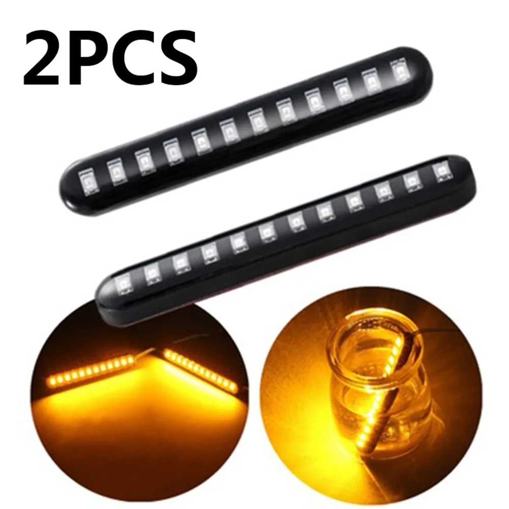 

12LED Car Indicator Lights 2pcs/Set 80*12*7.4MM Accessories IP68 Waterproof