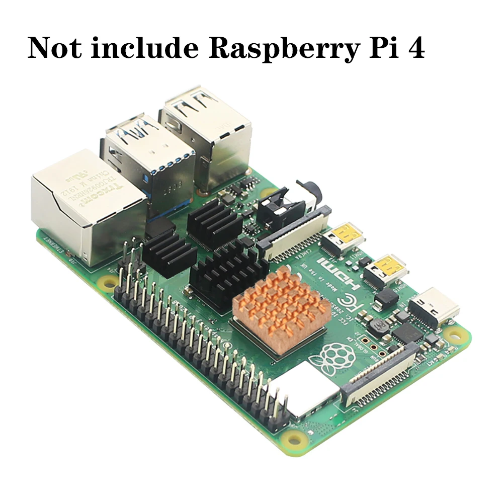 Для Raspberry Pi 4 радиатор Cooper алюминиевый радиатор комплект для охлаждения для Raspberry Pi 4 Модель B Pi 4B Pi4