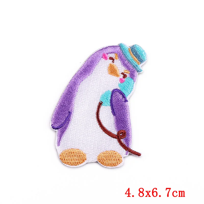 DIY/милые Мультяшные рандомные спортивные патчи в виде пингвина на одежде