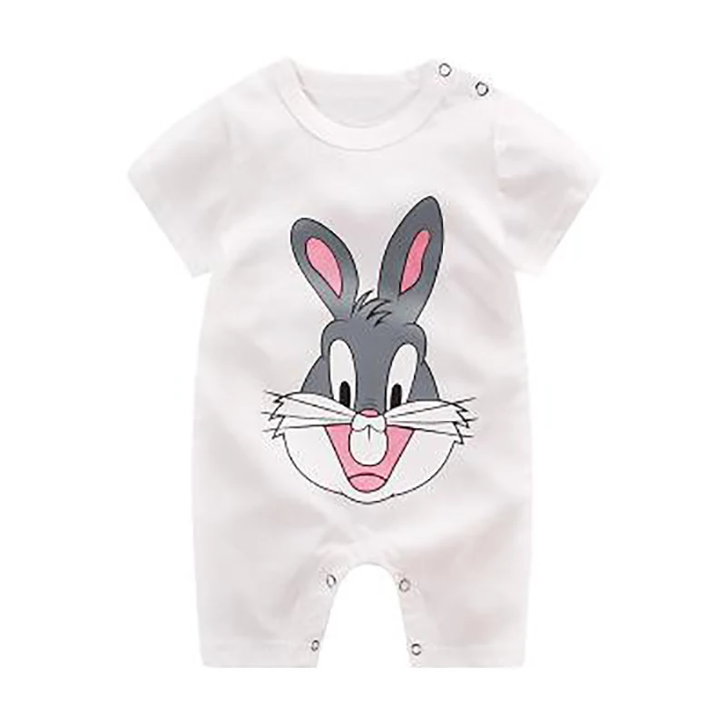 

ZWY141 Summer Short Sleeve Rompers Baby Climbing Clothes 100% Pure Cotton Thin Jumpsuit Newborn Baby Boys Girls Cartoon Clothes